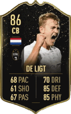 Multimedia Vídeo Juegos F I F A - Jugadores  cartas Países Bajos Matthijs de Ligt 