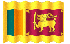 Drapeaux Asie Sri Lanka Ondulation 