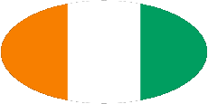 Flags Africa Ivory Coast Oval 01 