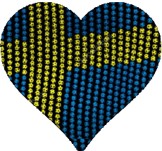 Fahnen Europa Wildleder Herz 