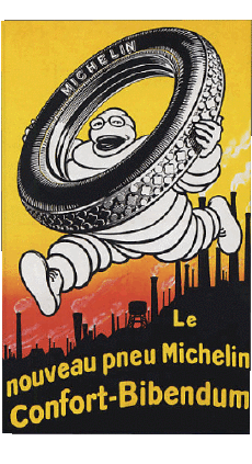 Humor -  Fun KUNST Retro Poster - Marken Michelin 
