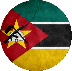 Drapeaux Afrique Mozambique Rond 