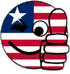 Banderas África Liberia Smiley - OK 