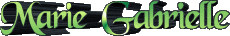 Nombre FEMENINO - Francia M Compuesto Marie Gabrielle 