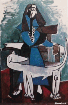 Humor - Fun Morphing - Parece Artistas pintores recreación de arte covid de contención Getty desafío - Pablo Picasso 