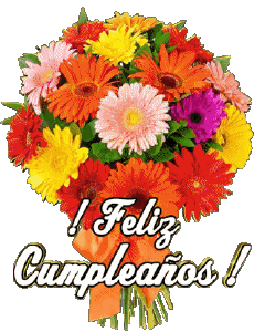 Messages Spanish Feliz Cumpleaños Floral 003 