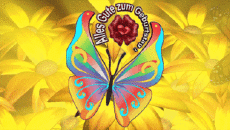 Mensajes Alemán Alles Gute zum Geburtstag Schmetterlinge Fondo animado 001 