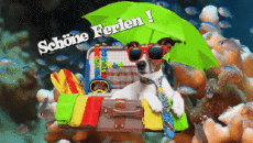 Messages German Schöne Ferien Animated Background 006 