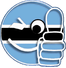 Banderas África Botswana Smiley - OK 
