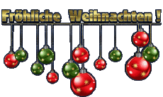 Mensajes Alemán Fröhliche  Weihnachten Serie 07 