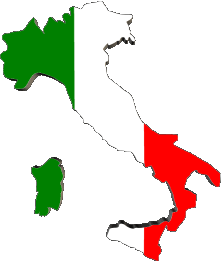 Drapeaux Europe Italie Carte 