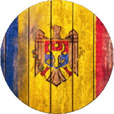Bandiere Europa Moldova Tondo 
