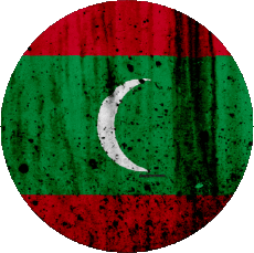 Bandiere Asia Maldive Tondo 