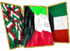 Bandiere Asia Kuwait Forma 01 