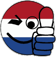 Drapeaux Europe Pays-Bas Smiley - OK 