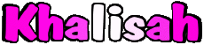 Vorname WEIBLICH - Maghreb Muslim K Khalisah 