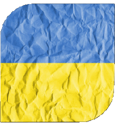 Drapeaux Europe Ukraine Carré 