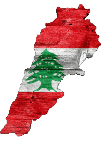 Drapeaux Asie Liban Carte 