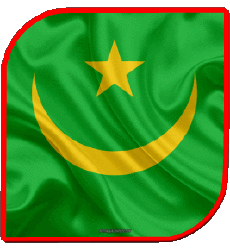 Flags Africa Mauritania Square 