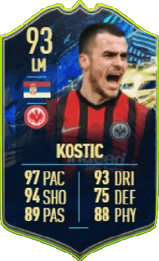 Multi Media Video Games F I F A - Card Players Serbia Filip Kostic 