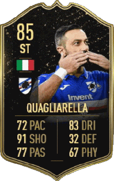 Multimedia Vídeo Juegos F I F A - Jugadores  cartas Italia Fabio Quagliarella 
