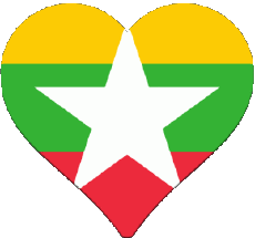 Flags Asia Burma Various 