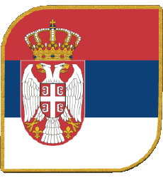 Bandiere Europa Serbia Quadrato 