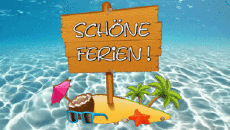 Messages German Schöne Ferien Animated Background 002 