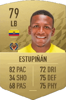 Multimedia Vídeo Juegos F I F A - Jugadores  cartas Ecuador Pervis Estupiñán 