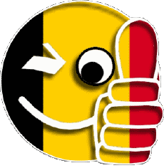 Flags Europe Belgium Smiley - OK 