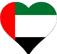 Flags Asia United Arab Emirates Heart 