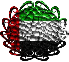 Banderas Asia Emiratos Árabes Unidos Forma 01 