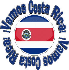 Mensajes Español Vamos Costa Rica Bandera 