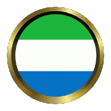 Bandiere Africa Sierra Leone Rotondo - Anelli 