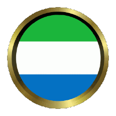 Flags Africa Sierra Leone Round - Rings 