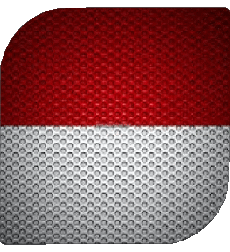 Bandiere Europa Monaco Quadrato 