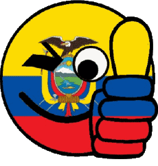 Flags America Ecuador Smiley - OK 
