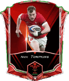 Deportes Rugby - Jugadores Gales Nick Tompkins 
