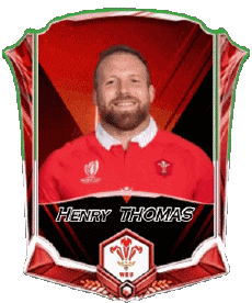 Sports Rugby - Players Wales Team 2025 Henry THOMAS 