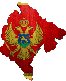 Flags Europe Montenegro Map 