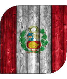 Banderas América Perú Plaza 