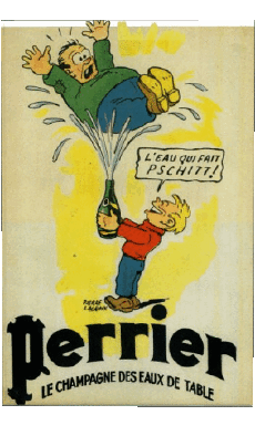 Humor -  Fun Retro posters - Brands Perrier 