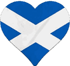 Bandiere Europa Scozia Cuore 