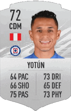 Multi Média Jeux Vidéo F I F A - Joueurs Cartes Pérou Yoshimar Yotún 