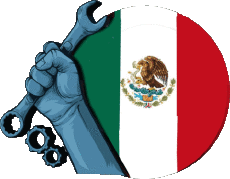 Messagi Spagnolo 1 de Mayo Feliz día del Trabajador - México 