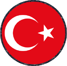 Flags Asia Turkey Round 