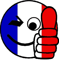 Fahnen Europa Frankreich National Smiley - OK 
