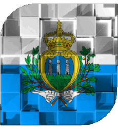 Fahnen Europa San Marino Platz 