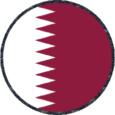 Drapeaux Asie Qatar Rond 