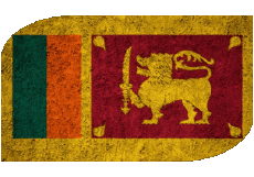 Banderas Asia Sri Lanka Rectángulo 